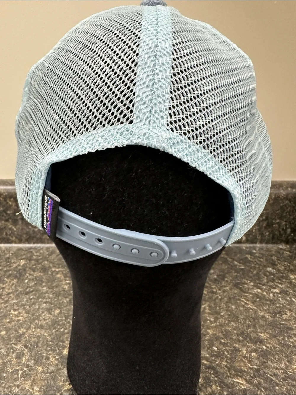 Patagonia Kids Trucker Hat with Blue & White Panels